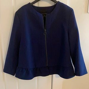 Navy Banana Republic Peplum Blazer - size 12